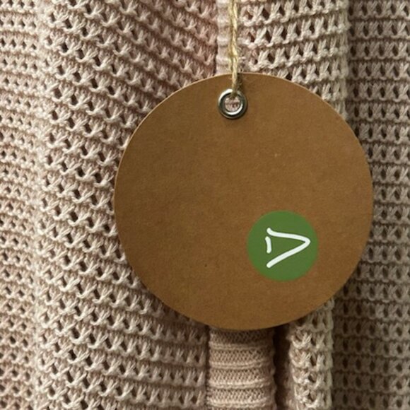 NWT Dakini  Relaxed Fit Crochet Waffle Knit Sweater Tunic With Zip Sides - Picture 5 of 8